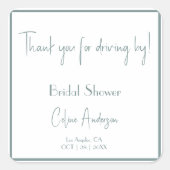 ステッカーを運転してくれてありがとう スクエアシール (正面)