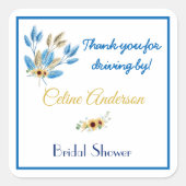 ステッカーを運転してくれてありがとう スクエアシール (正面)