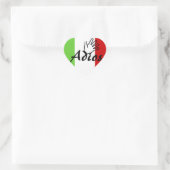 ステッカーアディオスウェーブグッドレターレター封筒用シール ハートシール (バッグ)