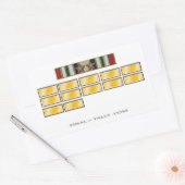 ステッカーイラクキャンペーン星との12か月 長方形シール (封筒)