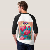ステッカーイラストレーション Tシャツ (裏面フル)