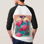 ステッカーイラストレーション Tシャツ (裏面)