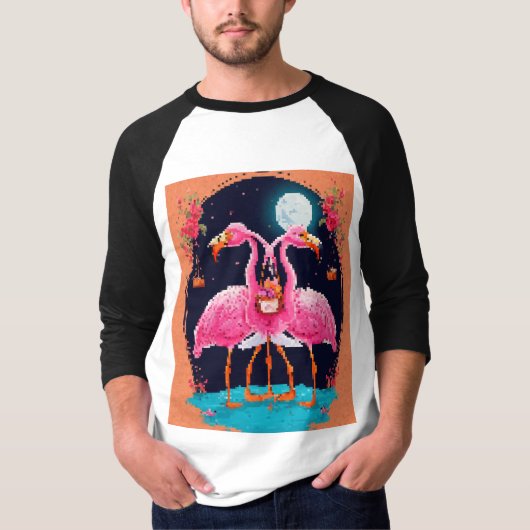 ステッカーイラストレーション Tシャツ (正面)