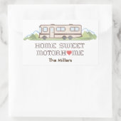 ステッカーカスタマイズ-Your Motor Home 長方形シール (バッグ)