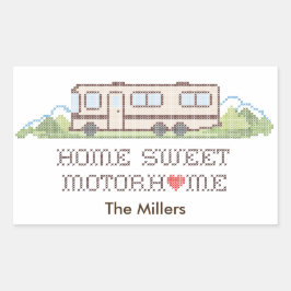 ステッカーカスタマイズ-Your Motor Home 長方形シール