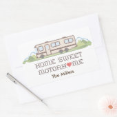 ステッカーカスタマイズ-Your Motor Home 長方形シール (封筒)