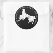 ステッカーカベルネCHAノワールRond Blanc ラウンドシール (バッグ)