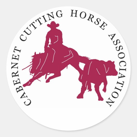 ステッカーカベルネCHAブランロンバラ ラウンドシール (正面)