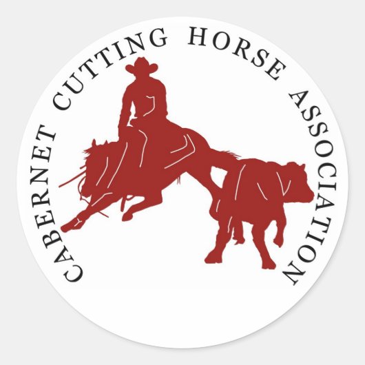 ステッカーカベルネCHAブランロンボルドー ラウンドシール (正面)