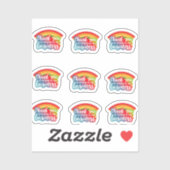 「ステッカーカラフルありがとう シール (シート)