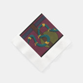 ステッカーカレスネーク 縁ありカクテルナプキン (角)