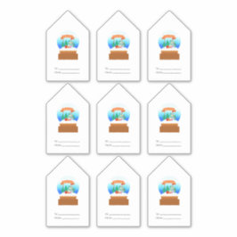 ステッカークリスマスギフトタグクリスマスプレゼントラベル シール