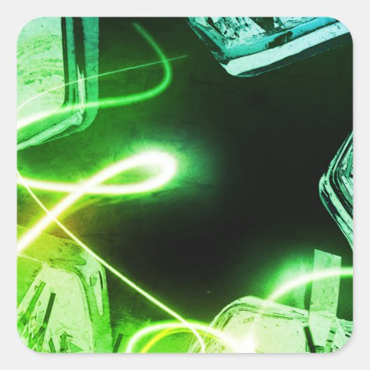 ステッカークリスマス スクエアシール (正面)