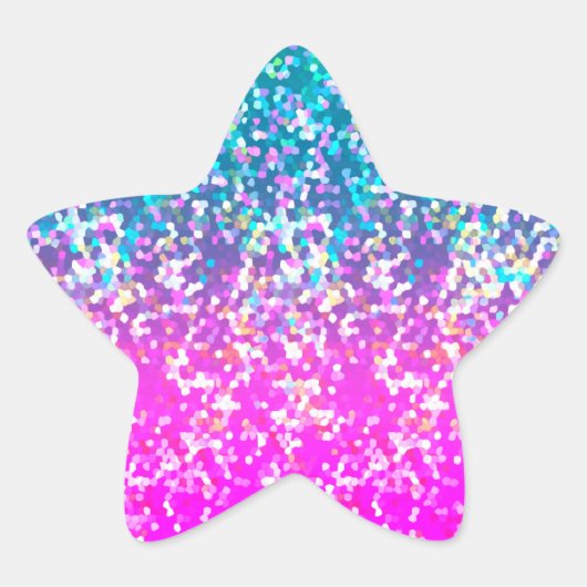 ステッカーグリッターグラフィック 星シール (正面)