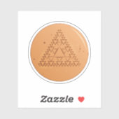 ステッカーゲームダルゴナマルチプルトライアングル シール (シート)