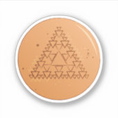 ステッカーゲームダルゴナマルチプルトライアングル シール (正面)