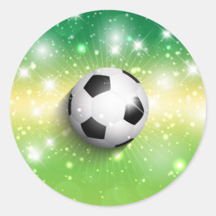 ステッカーサッカー ラウンドシール