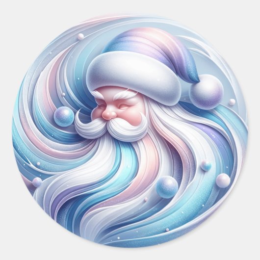 ステッカーサンタ ラウンドシール (正面)