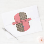 ステッカーサークル（ピーチLED S.C.C.）RFPMDesigns ©️ 2023 ラウンドシール (封筒)