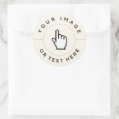 ステッカーシート – カスタム文字(イメージの追加) ラウンドシール (バッグ)