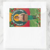 ステッカーシート：労働者の保護 長方形シール (バッグ)