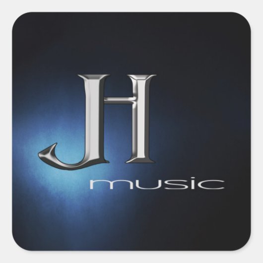 ステッカーシート - JH Musicロゴ スクエアシール (正面)