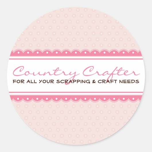 ステッカーシール::かわいらし crafty 2 ラウンドシール (正面)