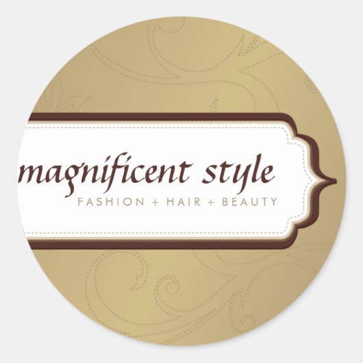 ステッカーシール：:スタイリッシュ壮大7 ラウンドシール (正面)