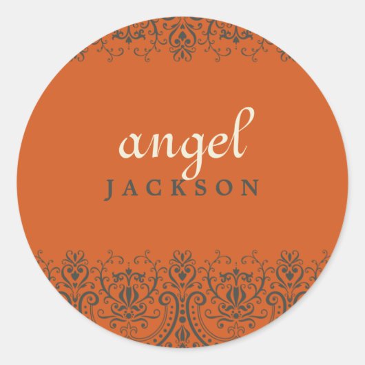 ステッカーシール::念入り素晴らし2 ラウンドシール (正面)