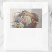 ステッカースウィートアンティークチャイルド&ベイポニースクラップブック 長方形シール (バッグ)