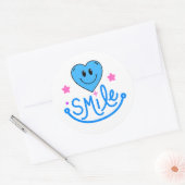 ステッカースマイル ラウンドシール (封筒)