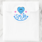 ステッカースマイル ラウンドシール (バッグ)
