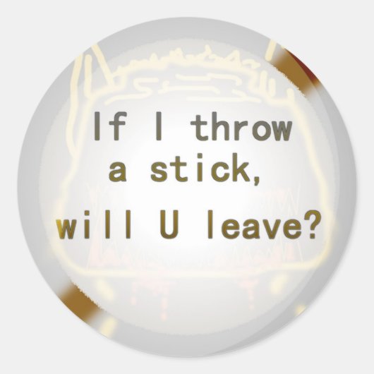 ステッカーズダウグ ラウンドシール (正面)