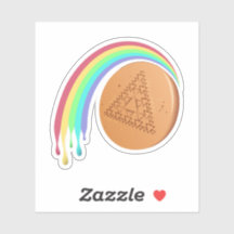 ステッカーダルゴナマルチプルトライアングル溶融虹