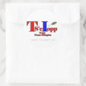 ステッカーチームTIS'ciopp ラウンドシール (バッグ)