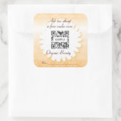 ステッカーテンプレートオーガニック美しい スクエアシール (バッグ)