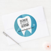 ステッカーテンプレートデンタルケア – テスト ラウンドシール (封筒)