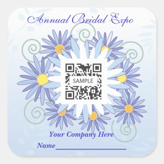 ステッカーテンプレートブライダルエキスポ スクエアシール (正面)