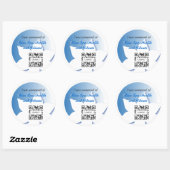 ステッカーテンプレートブルースパ ラウンドシール (シート)