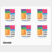 ステッカーテンプレートリテールシューズ スクエアシール (シート)