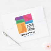 ステッカーテンプレートリテールシューズ スクエアシール (封筒)