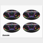 ステッカーデカールラジオロゴ 楕円形シール (シート)