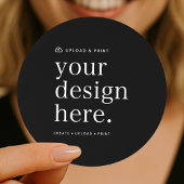 ステッカーデザインアップロード3"ラウンド ラウンドシール