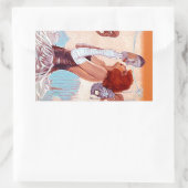 ステッカードラマライジングステージスターシアター演技アート 長方形シール (バッグ)