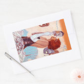 ステッカードラマライジングステージスターシアター演技アート 長方形シール (封筒)