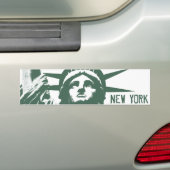 ステッカーニューヨークのバンパーステッカーの自由の女神 バンパーステッカー (車上)