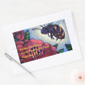 ステッカーハニービー訪問フラワービーキーパー製品 長方形シール (封筒)