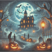 ステッカーハロウィーンの日 シール (正面)