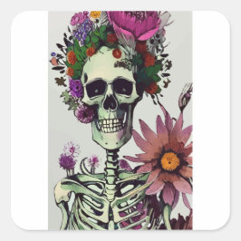 ステッカーハロウィーンの日 スクエアシール