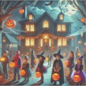 ステッカーハロウィーントリックまたは治療 シール (正面)